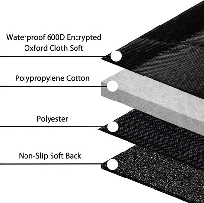 Dog Car Seat Cover, Waterproof Nonslip Pet Seat Cover for Back Seat with Storage Pockets Mesh Visual Window, Heavy Duty Scratchproof Pet Dog Seat Cover Hammock for Cars Trucks and Suvs