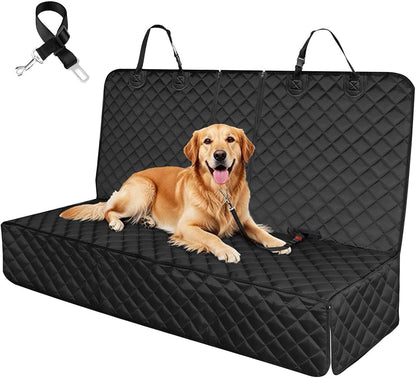 Dog Car Seat Cover for Back Seat Pet Cover for Dogs Waterproof Car Seat Protector Bench Seat Cover, Scratchproof Nonslip Durable Car Seat Covers for Suv,Truck &Cars (Standard Size:52W*48L)