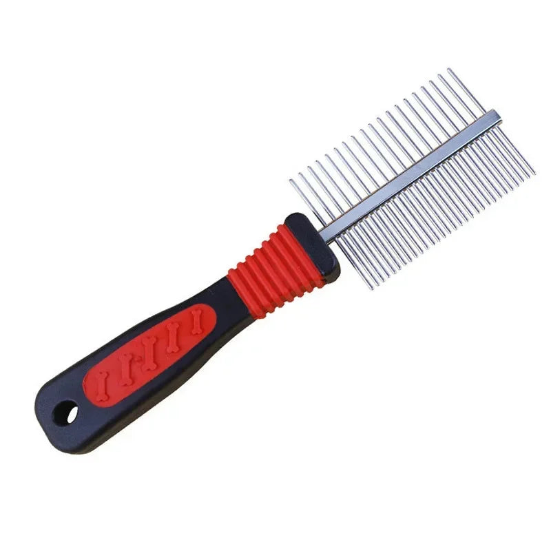 Pet Cleaning Set Dogs Cats Bristle Brush Cleaning Slicker Brush Nail Clipper File Hair Removal Mitts Flea Combs